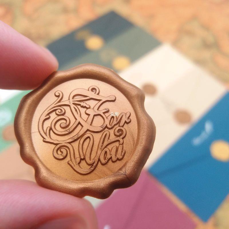 왁스 봉인 왁스 봉인 입체 떠 있는 봉인 복고풍 스타일 장식 자체 접착 초대장 봉투 연애 편지 봉인 X20