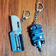 Multifunctional outdoor folding knife mini self-defense knife sharp portable saber keychain open express unpacking tool