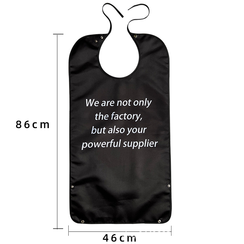 Fábrica de suministro transfronterizo para los ancianos comiendo babero adulto babero para los ancianos delantal de alimentación a prueba de agua