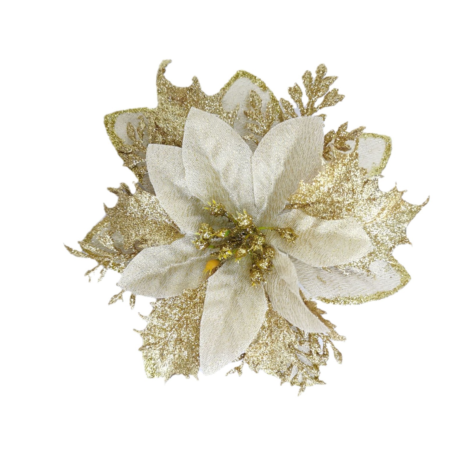 Flores de Navidad transfronterizas, árbol de Navidad, decoración, accesorios, ramo, productos acabados, flores de Navidad, flores de simulación de Navidad.