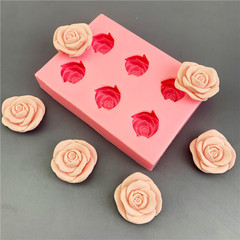 6 Rose Flower Sugar Cookie Mold Cake Decoration Tool Western Dessert Baking Chocolate Mold DIY Kitchen Utensils