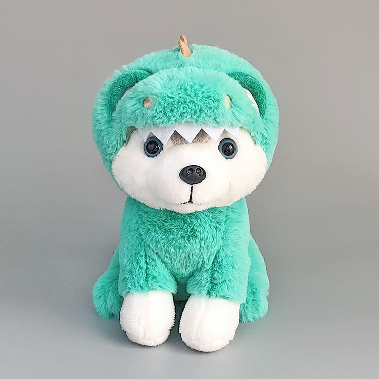 Muñeco de Peluche de Husky de Comercio Exterior con Temática de Dibujos Animados, Lindo Erha, Regalo Calmante para Niños, Cachorro, Dinosaurio, Transfronterizo, Gran Venta