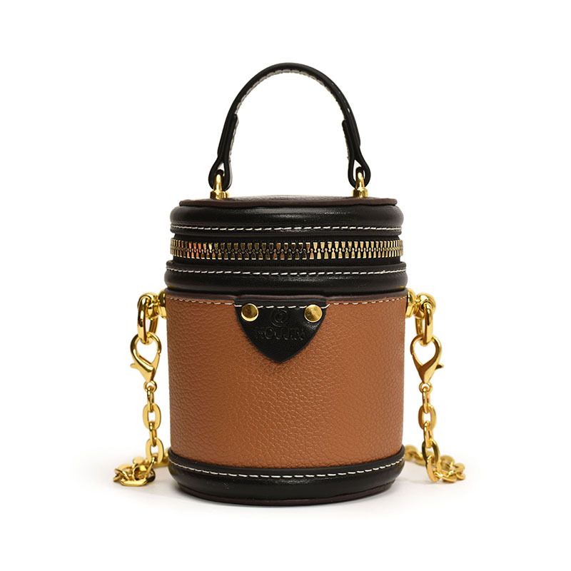 Bolso de hombro para niños y niñas de estilo coreano, estilo occidental, mini bolso de cubo redondo para niños, nuevo bolso para niños de cadena de comercio exterior