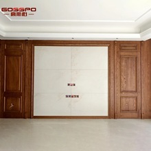 外贸工厂法式雕花护墙板实木烤漆墙板奶油风全屋定制卧室背景墙