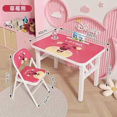 子供の漫画デスクホーム幼稚園小学校男の子と女の子ライティングデスクと椅子セット折りたたみ式ソフトバッグ椅子