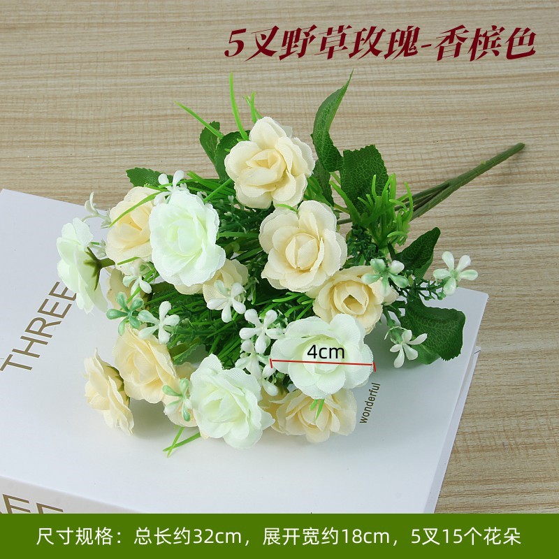 Wild grass rose white