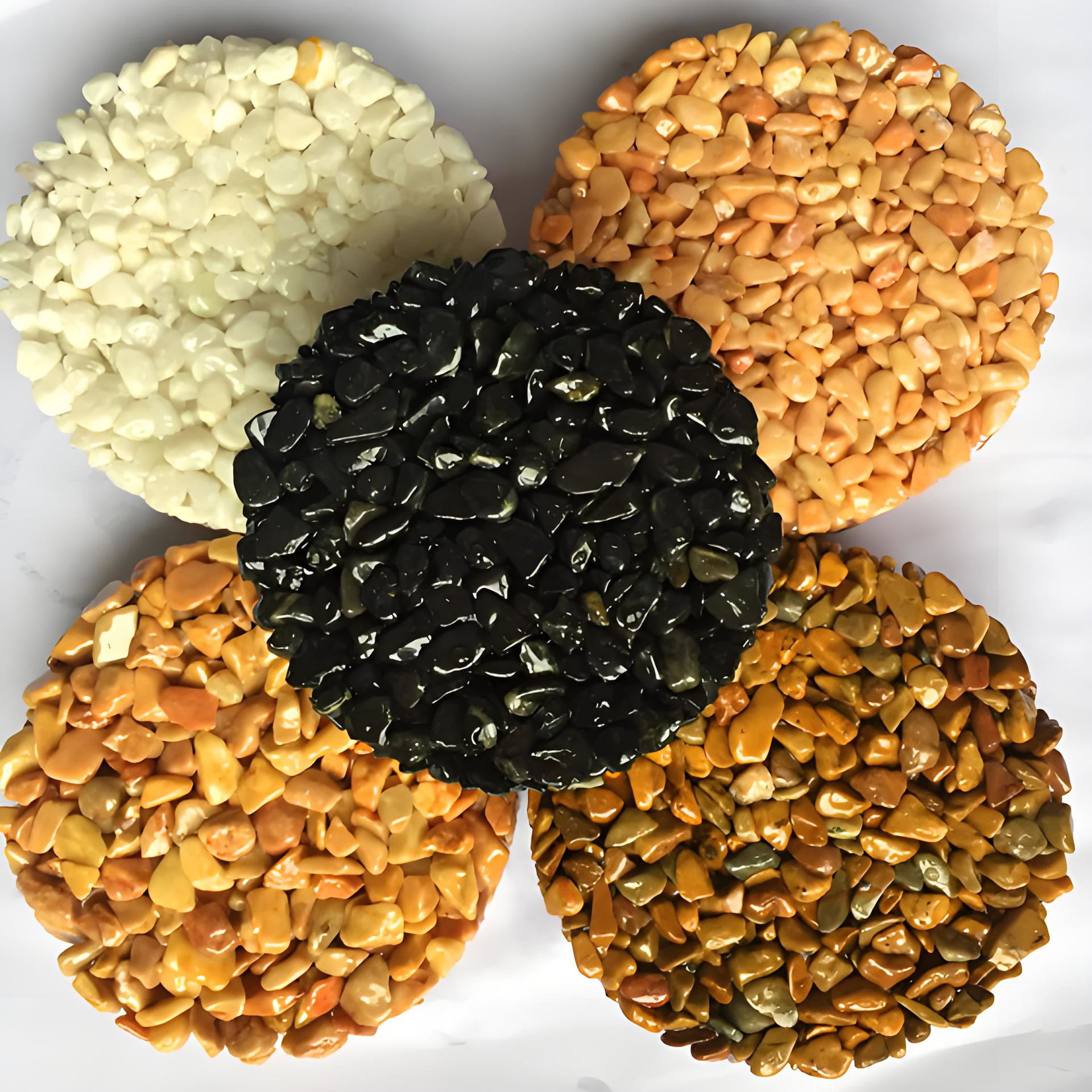 水洗石景观造景庭院装饰水磨石子透水石胶粘石胶粘石砾石厂家批发