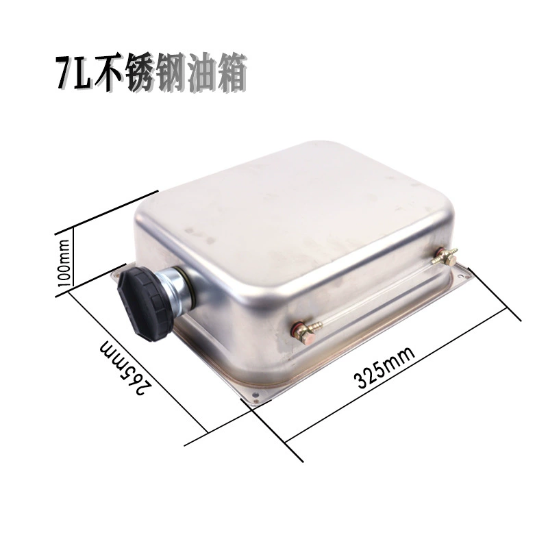 Барабанчик масла нержавеющей стали подогревателя стоянки топливного бака нержавеющей стали 7Л дизельный с крышкой масла автомобиля дисплея уровня масла топливный бак 7Л