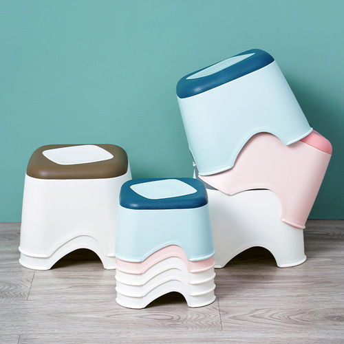 Manufacturer wholesale plastic stool home children's step stool thick cartoon footstool baby low stool small stool