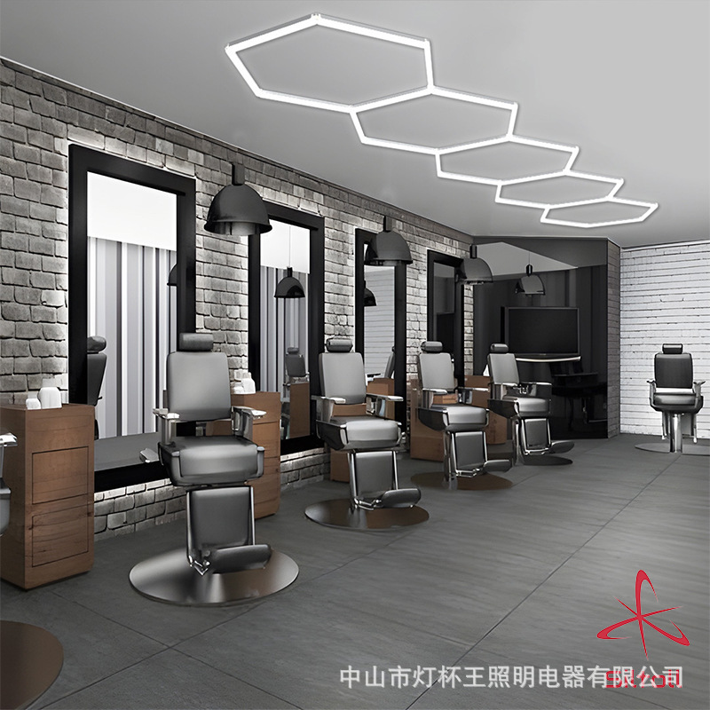 lámpara de copa rey panal de abeja lámpara de garaje lavado de autos autoservicio a prueba de agua a prueba de humedad a prueba de insectos tres lámparas sin sombra led