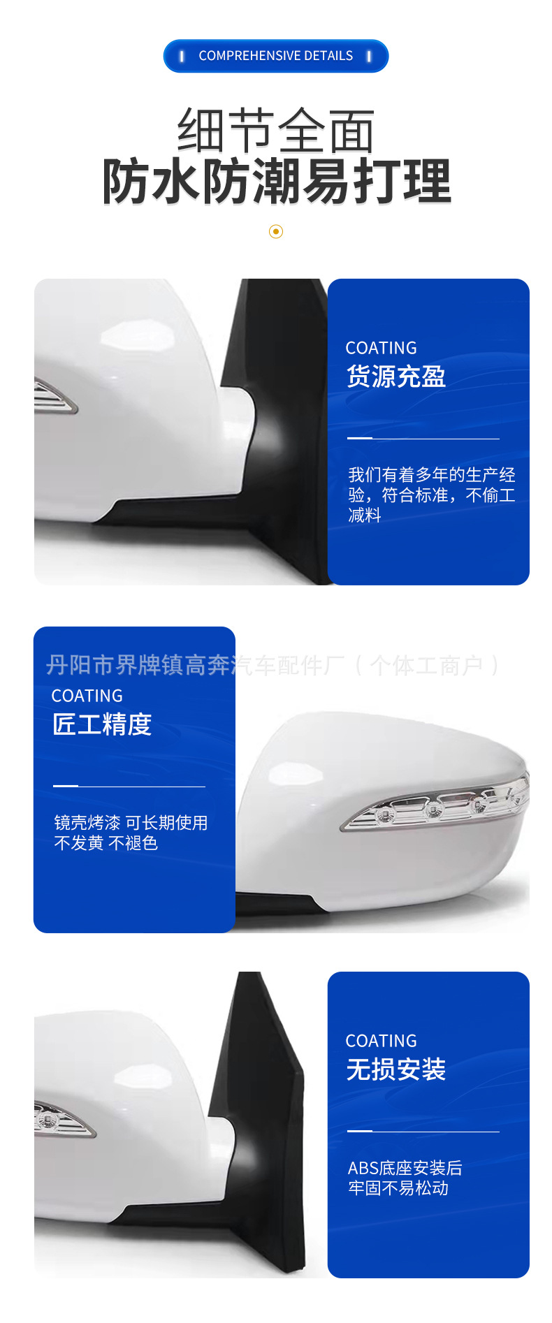Suitable for 2010-2017 Ix35 Rearview Mirror Assembly, Factory Direct Sales, Tucson for Tucson Reflector