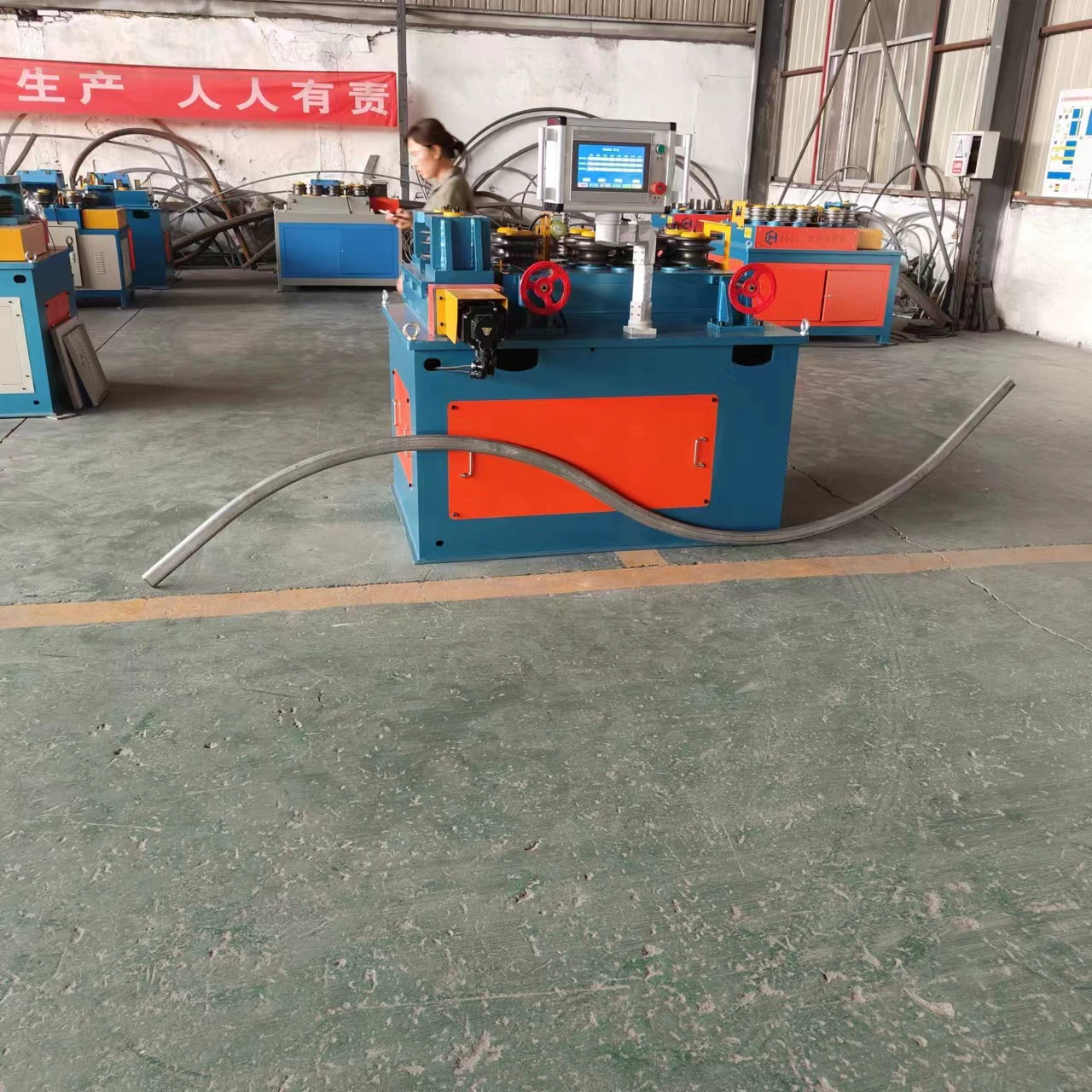 Станок для гибки стальных прутьев с ЧПУ, девятиколесный, для труб из нержавеющей стали, угловой и дугообразный станок