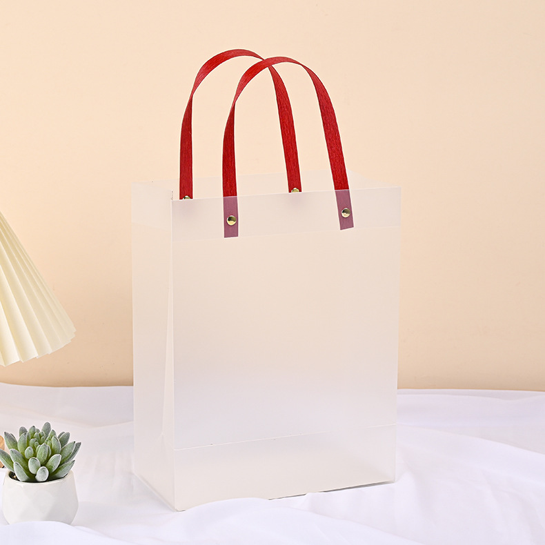 厂家批发伴手礼袋节日礼物手提袋塑料磨砂pvc礼品袋pp透明袋