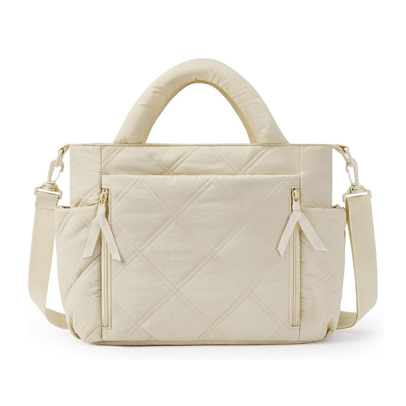 Amazon New Women's Tote Bag Satchel Bag with Partition Large Zip Handbag for Travel Work