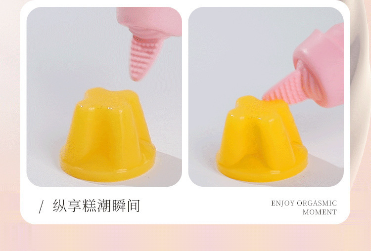 First Love Sucking Vibrator with TPE Egg Sleeve, One-Button Control, Pink — detail image 6