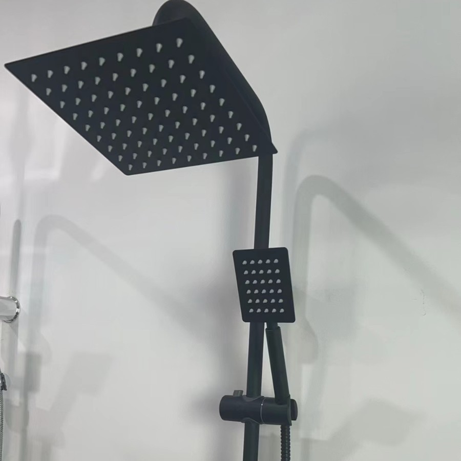Shower suit ABS electroplated stainless steel shower head bathroom bathroom household square shower suit