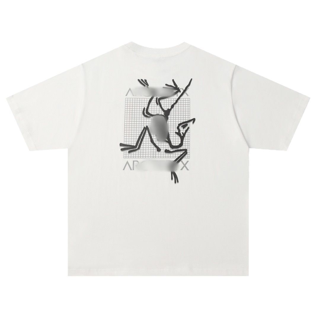 Bird 25ss High-end Summer Cotton Heavy Print Casual Loose Couples Unisex Short-sleeved T-shirt