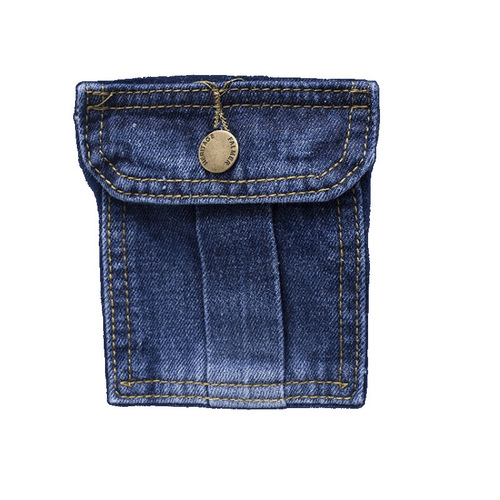 High-waisted slim-fit mid-length denim skirt with spring retro one-row button slits, butt-flattering A-line dress