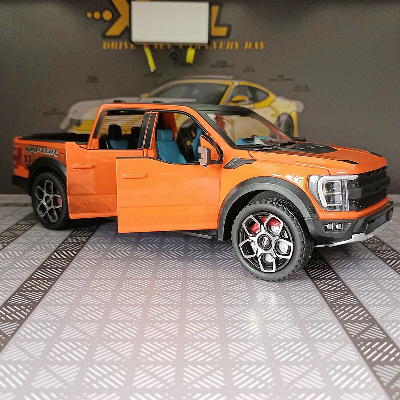 Hengten 535-192 Artificial Raptor F-150 Alloy Pickup Truck Transport Car Model Off-Road Vehicle Boy Toy Car