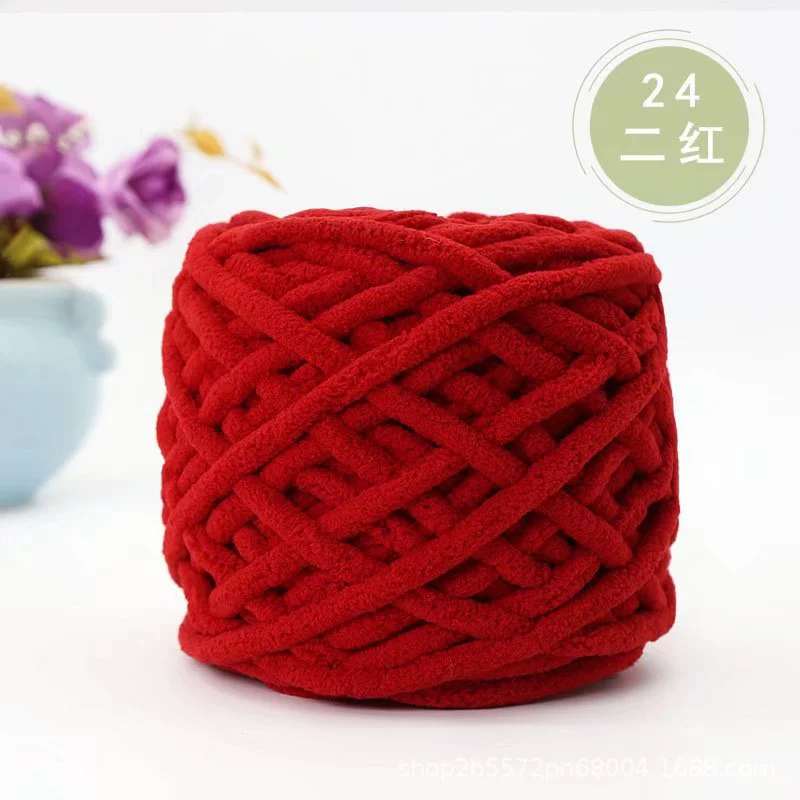 Шар пряжи шерстяной (ice yarn) — 15 м, толстая нитка, множество цветов для шарфов шапок тапочек