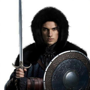 European and American Cross-Border Amazon Viking Shawl Hat Two-Piece Fur Halloween Cos Cosplay Costume