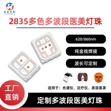 2835美容LED灯珠红光发光二极管+红外发射管医疗加热理疗灯珠