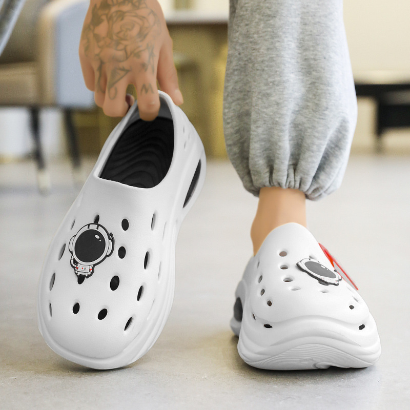 Zapatos de verano EVA para hombres, sandalias de pareja, zapatos de jardín de playa al aire libre para mujeres, zapatos simples de color sólido.