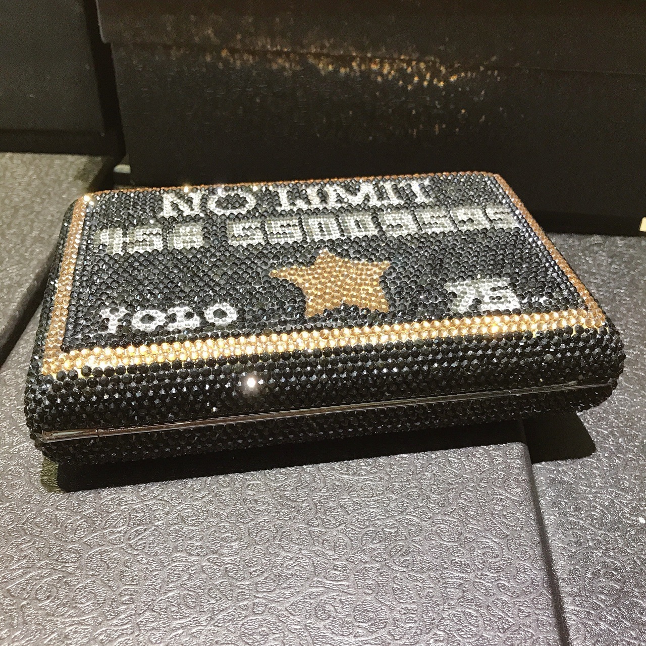 * bolsas de cristal de tarjetas de crédito negras bolsas de nicho de banquete europeas y estadounidenses bolsas de diamantes hechas a mano bolsas de cena de diamantes bolsas de cadena