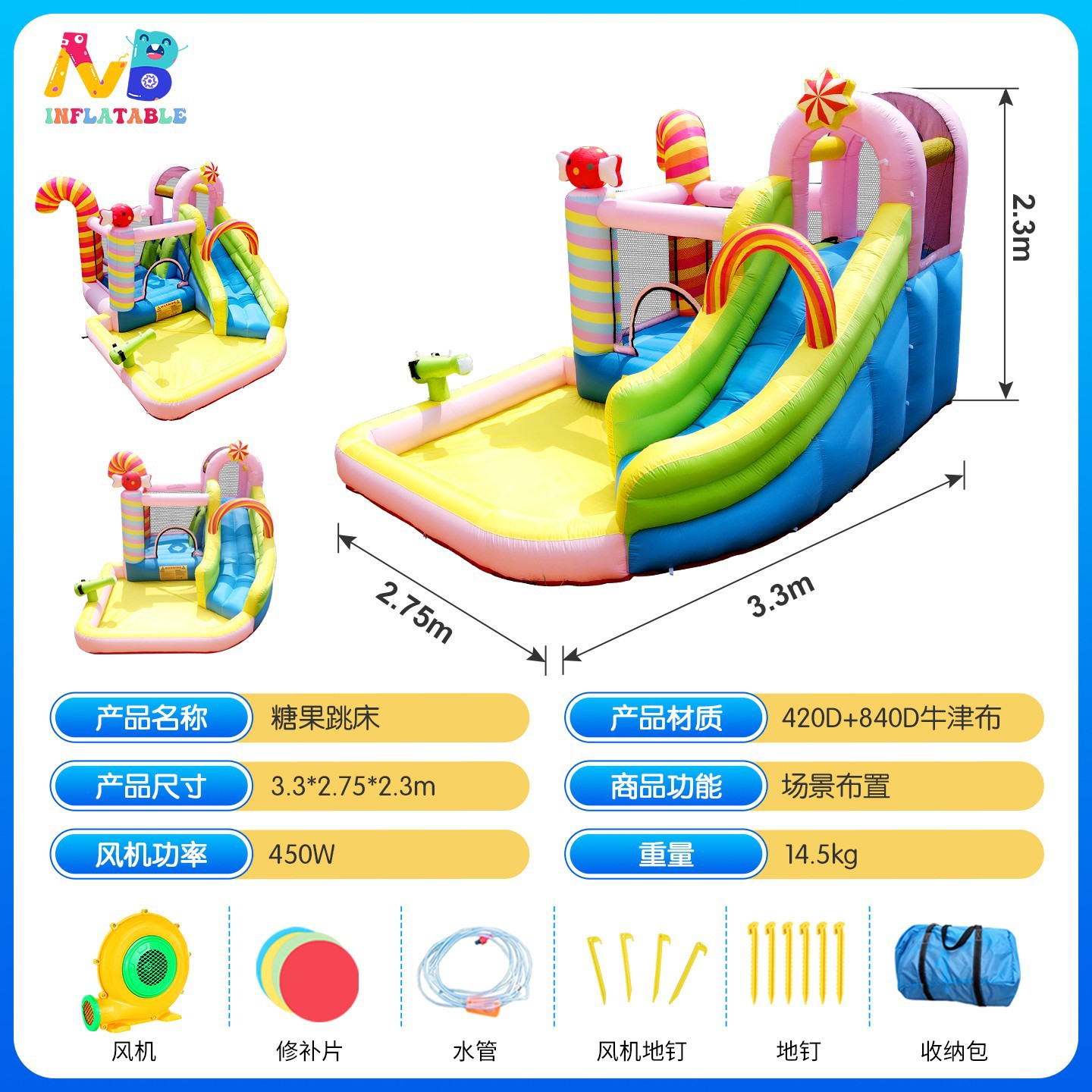 castillo infláble al aire libre con tobogan infláble doméstico con tobogan infláble para niños pequeños castillo infláble combinación de juguetes de parque de atracciones