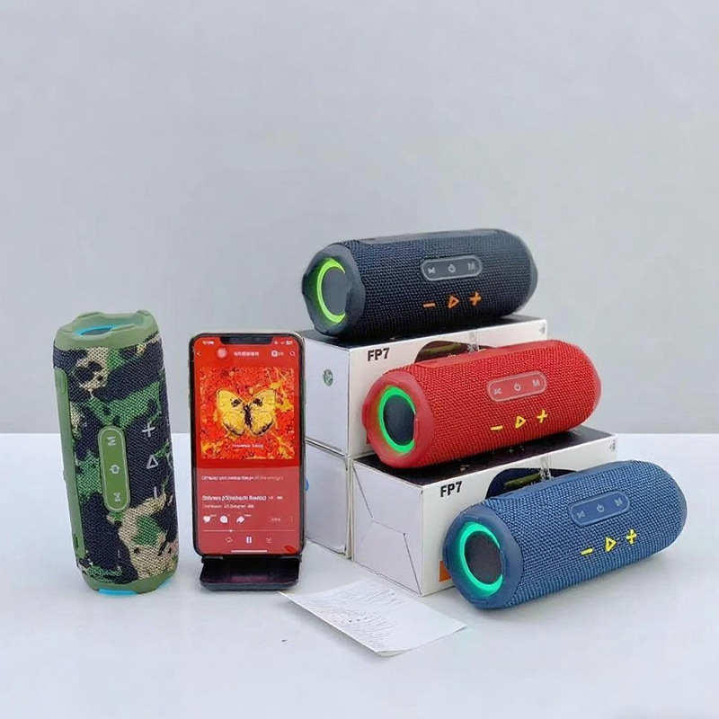 新款flip7布网无线蓝牙音箱户外便携手提超重低音炮跨境礼品音响|undefined