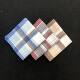 40cm cotton plaid men's handkerchief five mixed handkerchief dark color square towel old men's handkerchief
