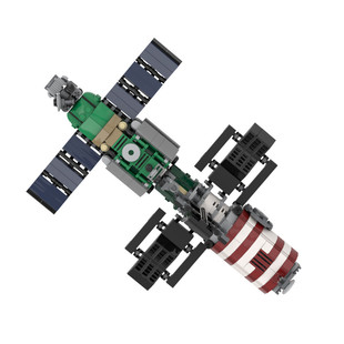 Building Blocks Moc: C7723 Space Shuttle No. 7 Space Station Model 601 Particle Number Christmas Gift