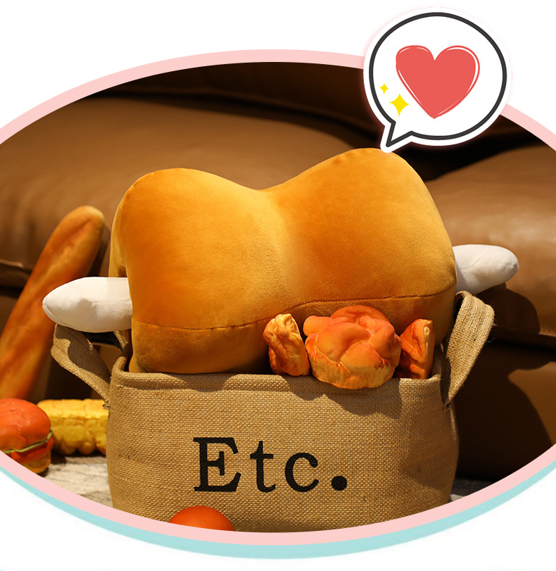 Creative Meat Bone Pillow Plush Toy, Detachable Office Nap Pillow, Dual-Use Hand Warmer for Students, Prone Sleeping Pillow