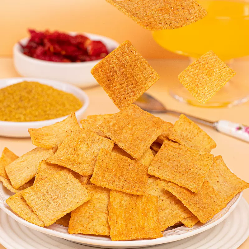 大黄米锅巴烧烤味麻辣味手工粗粮脆花椒老式怀旧休闲零食膨化