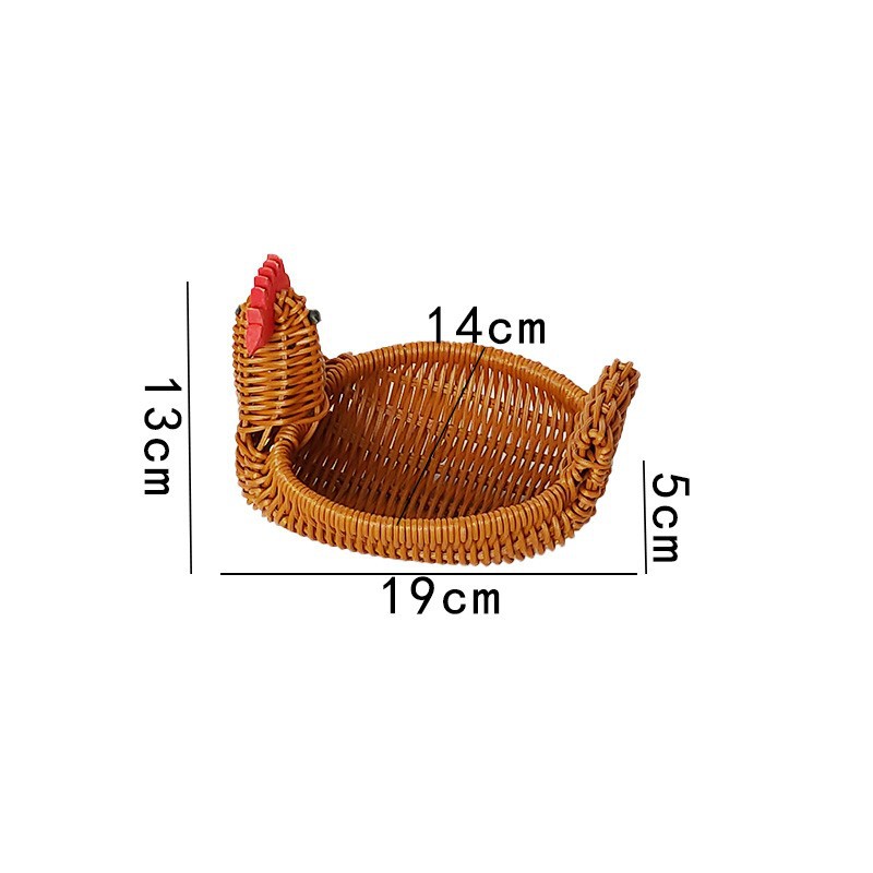 Cesta de pan de estilo creativo de caña Cesta de frutas y verduras Cesta de refrigerios de frutas secas Cesta de bocadillos Cesta de bocadillos Cesta de comida Cesta de platos image 18