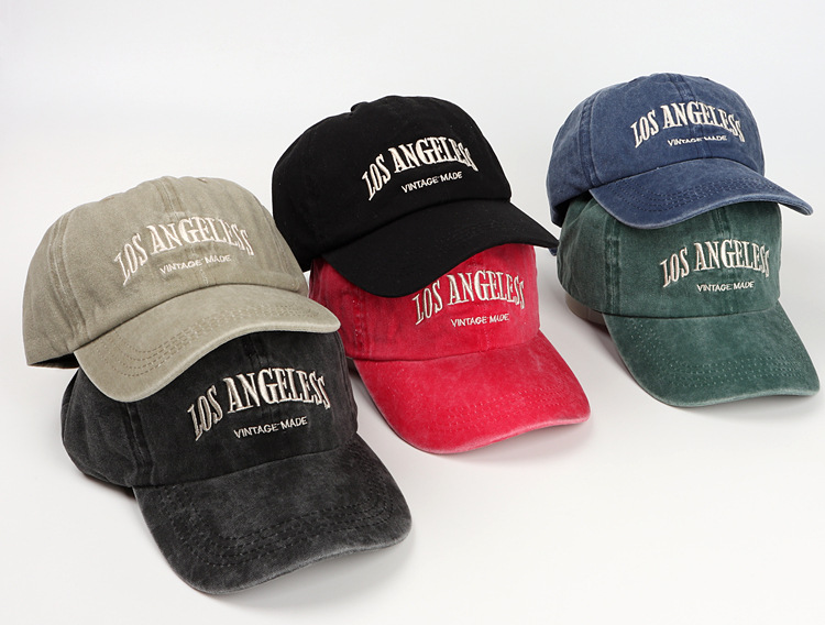 154g Weight Baseball Cap Hats Type Unisex Fashion Letter Embroidery Curved Eaves Baseball Cap