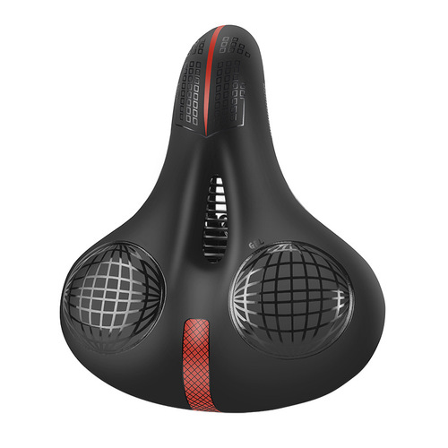 Bicycle saddle big butt silicone cushion shock-absorbing ball comfortable riding saddle mountain bike seat riding equipment