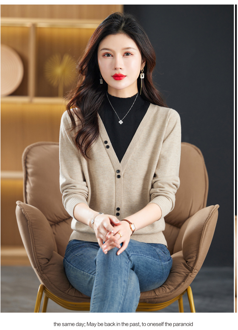 E6111 990K ÁO LEN NỮ TAIRYA ÁO LEN CẢ BỘ 2 MÓN MÙA XUÂN THU ĐÔNG THỜI TRANG NỮ G03 SẢN PHẨM MỚI
