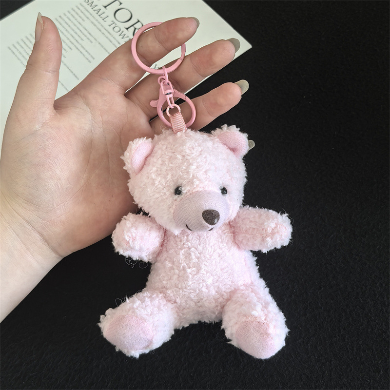 Aviator Bear Bolso Colgante Muñeco de felpa Llavero Escuela secundaria Regalos Joyas creativas