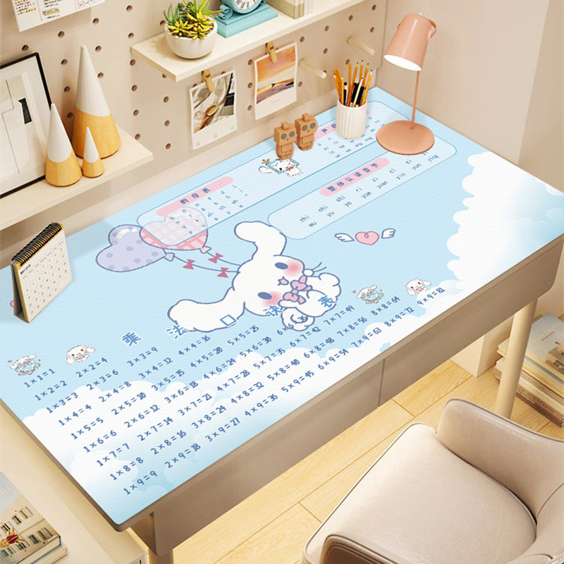 Ins子供机両面革マット学生学習テーブルマット防水防油テーブルクロスオフィスコンピュータデスクマット|undefined