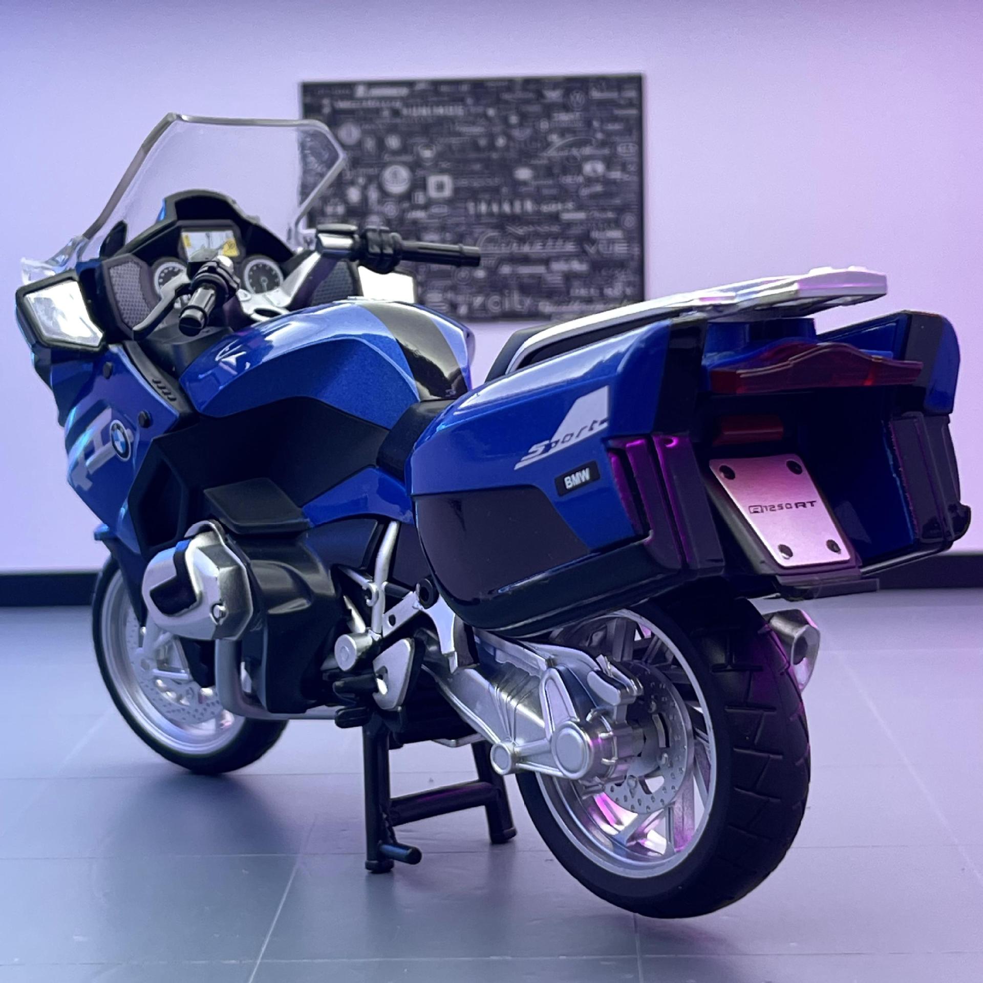 Caipo simulación aleación modelo de coche 1:12 BMW R1250R motocicleta amortiguador dirección juguete decoración regalo