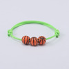 Basketball adjustable ball, woven bracelet handmade, European style, wholesale