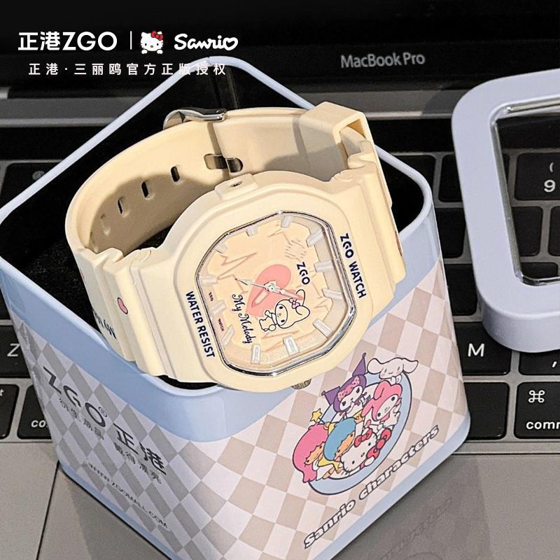 Authentic Hong Kong Melody Children's Watch for Girls, Suitable for Middle and High School Students, Electronic Sports Waterproof Quartz Watch