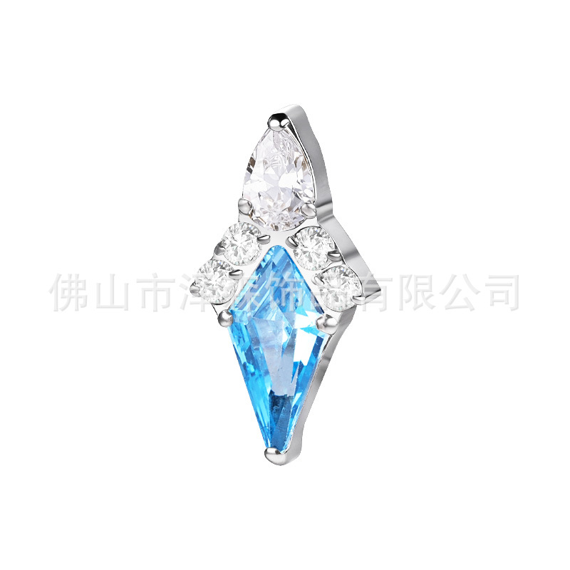 Labret piercing jewelry detail image