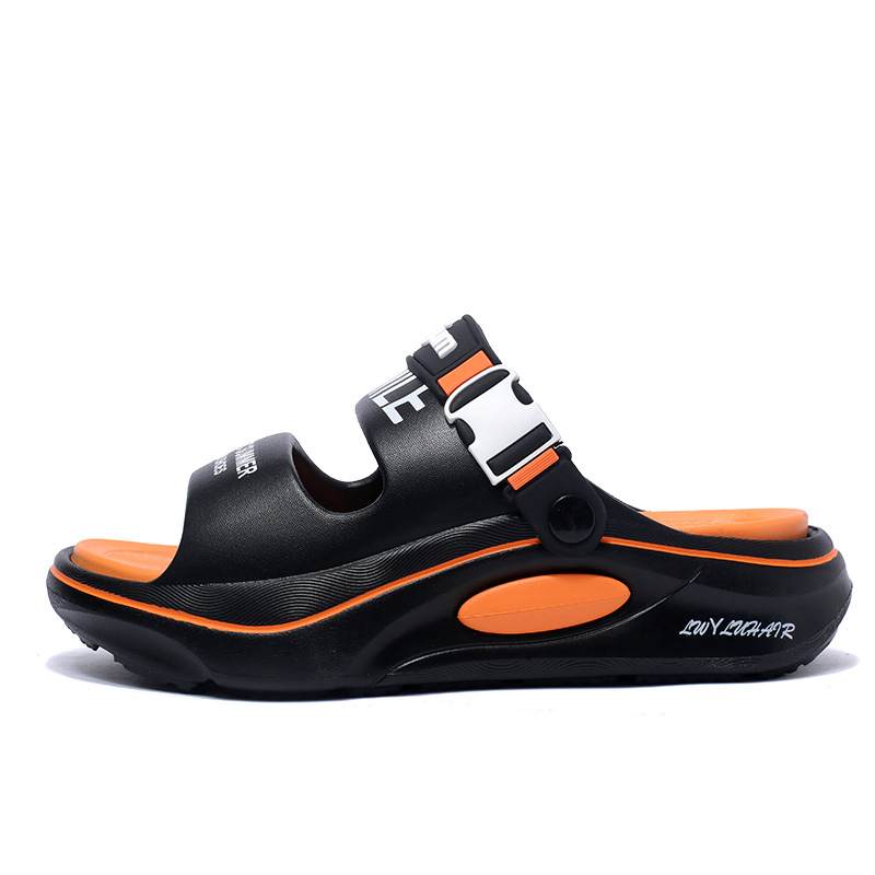 Sandalias hombres 2025 zapatos con agujeros de verano casual plataforma sandalias y zapatillas de playa de doble uso para hombres sandalias deportivas