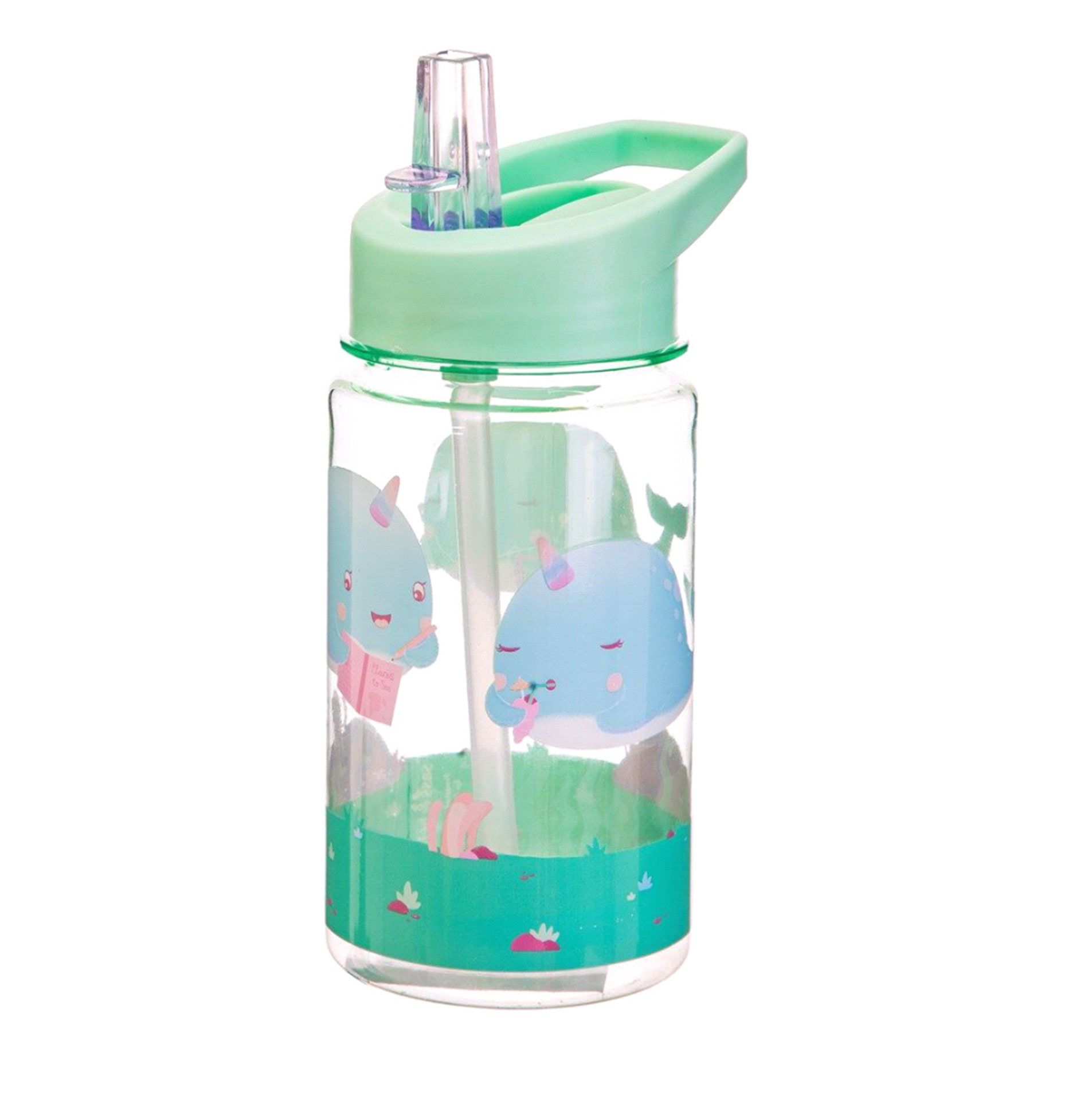 Summer creative children's plastic portable cup high color value creative outdoor sports water cup oblique mouth waist cup wholesale
