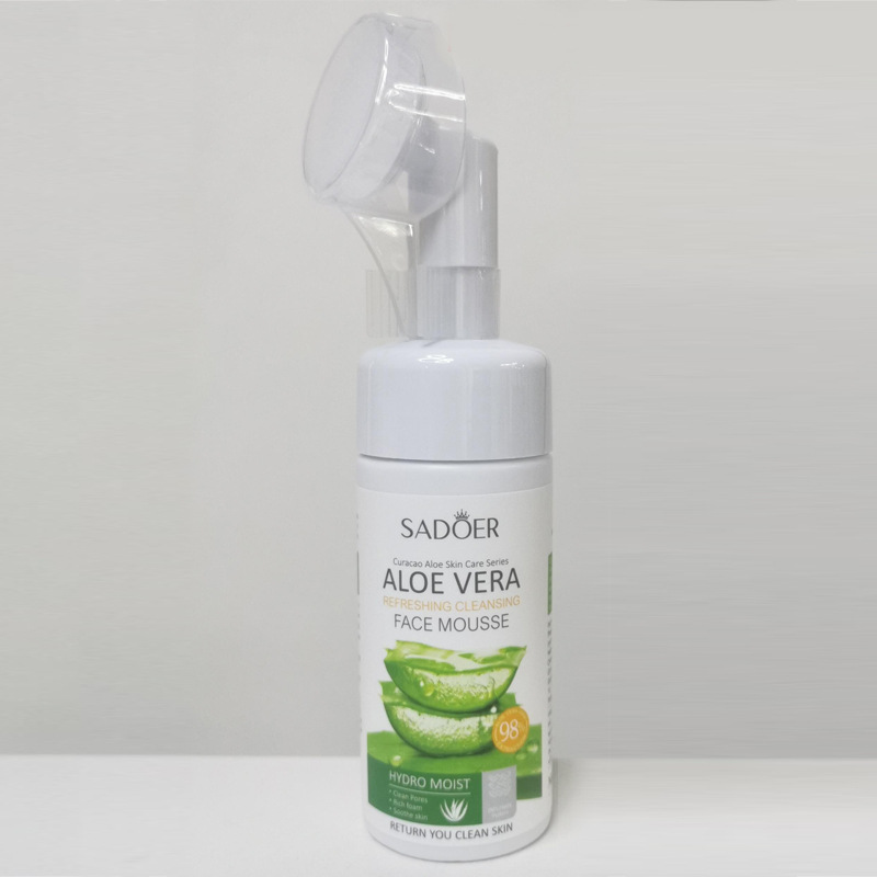 Mousse limpiadora facial lista para usar, SADOER, mousse limpiadora de aminoácidos y clorofila, venta directa de fábricas de comercio exterior