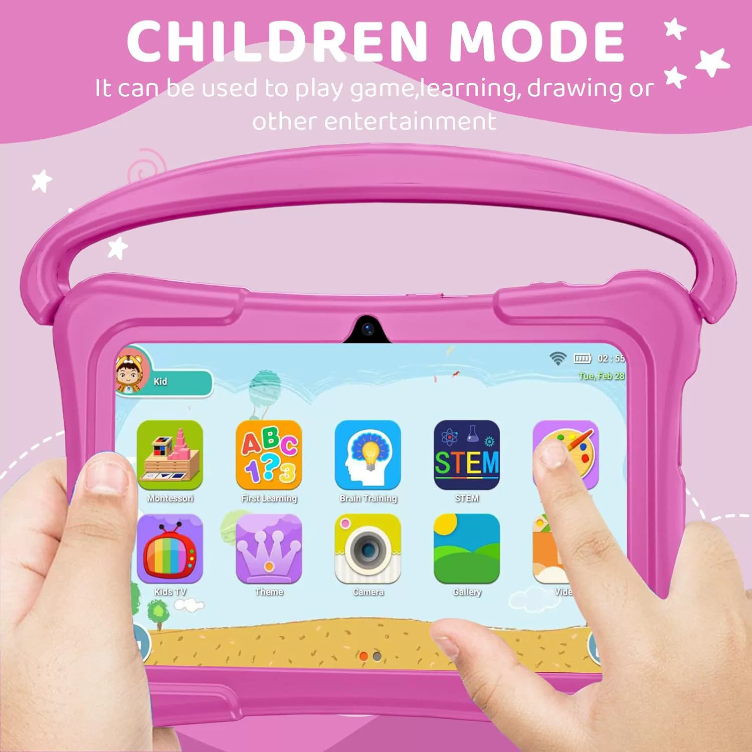 HYRS Kids Tablet 7 дюймов Андроид планшет для детей игровая приставка