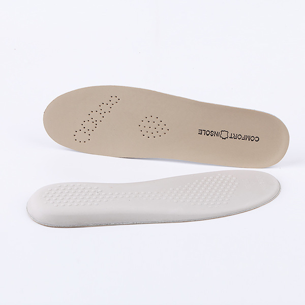 men's leather latex insoles