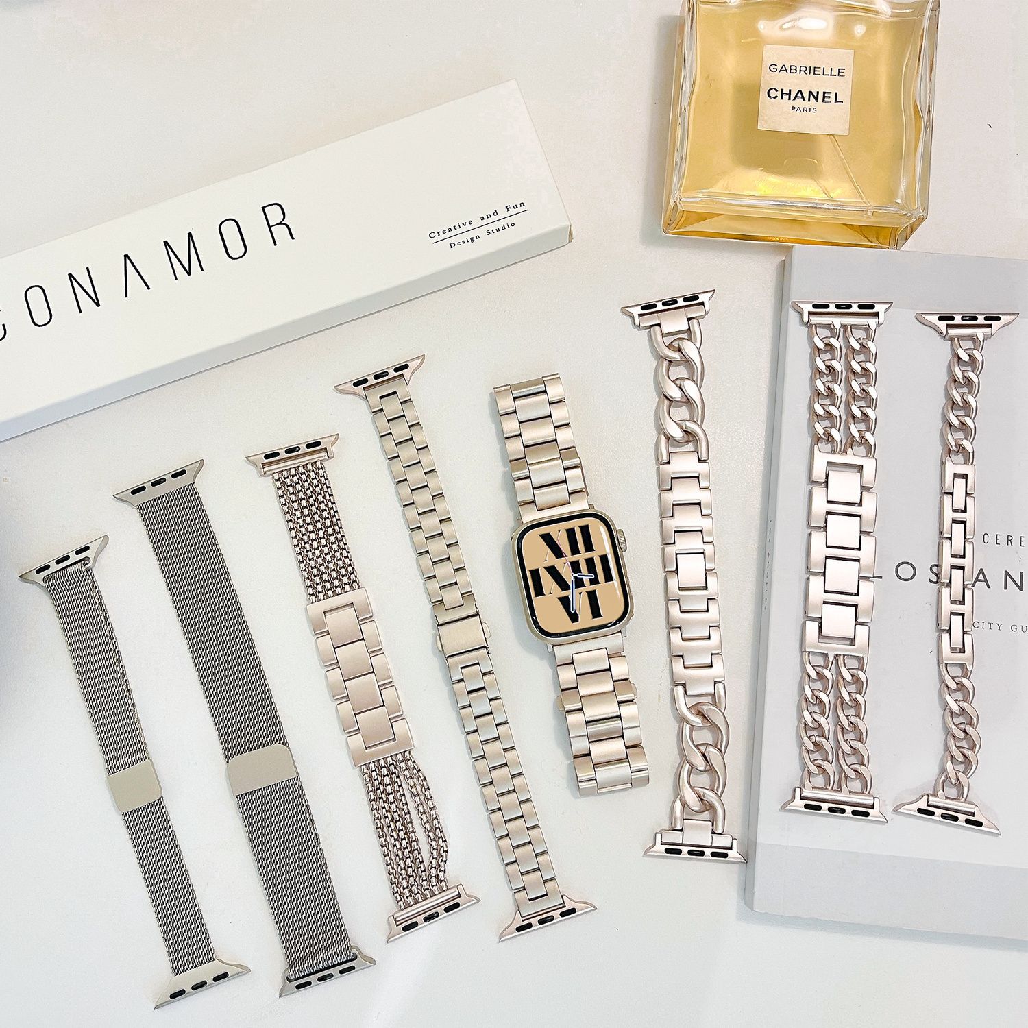 Star Color for Apple Apple iwatchS10/SE9Ultra8765432 Metal Stainless Steel Watch Band